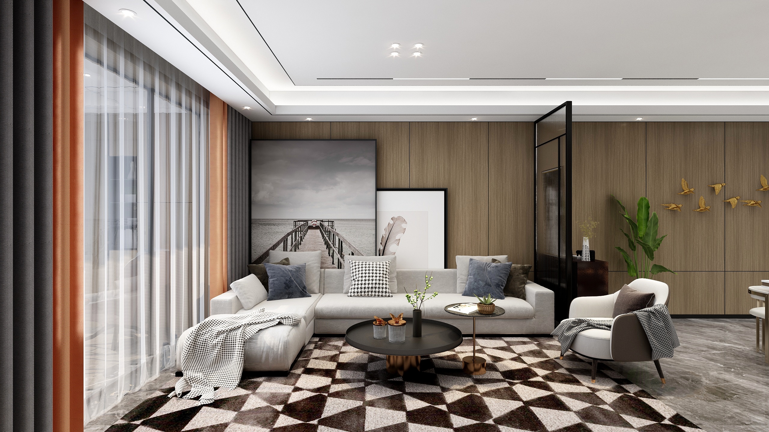 安邸家居设计工作室-《最初的梦想》一115㎡现代轻奢三房装修效果图