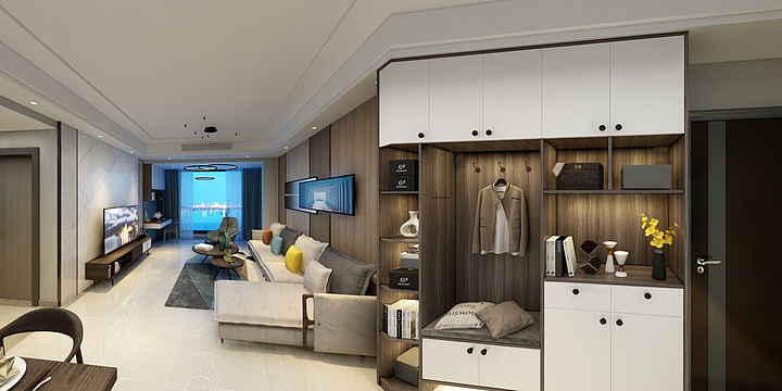 水月门建筑设计-山语城4区84-602-装修设计方案