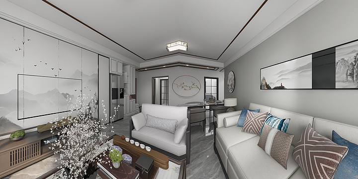 原舍设计YJX-保利梧桐雨中式-装修设计方案