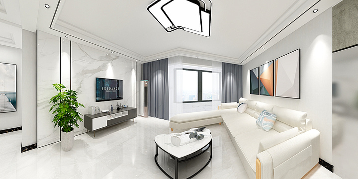 画一世沉沦-德城花园4-1-01户型效果图-装修设计方案