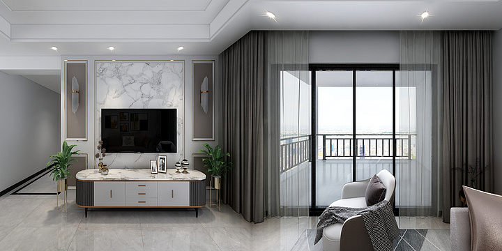 简意空间设计-阳江-富和.海岸城-装修设计方案