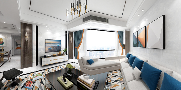 室内设计甘昌奇-长通铭城E-601张总-装修设计方案