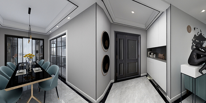 薄味-华伦港湾现代轻奢-装修设计方案