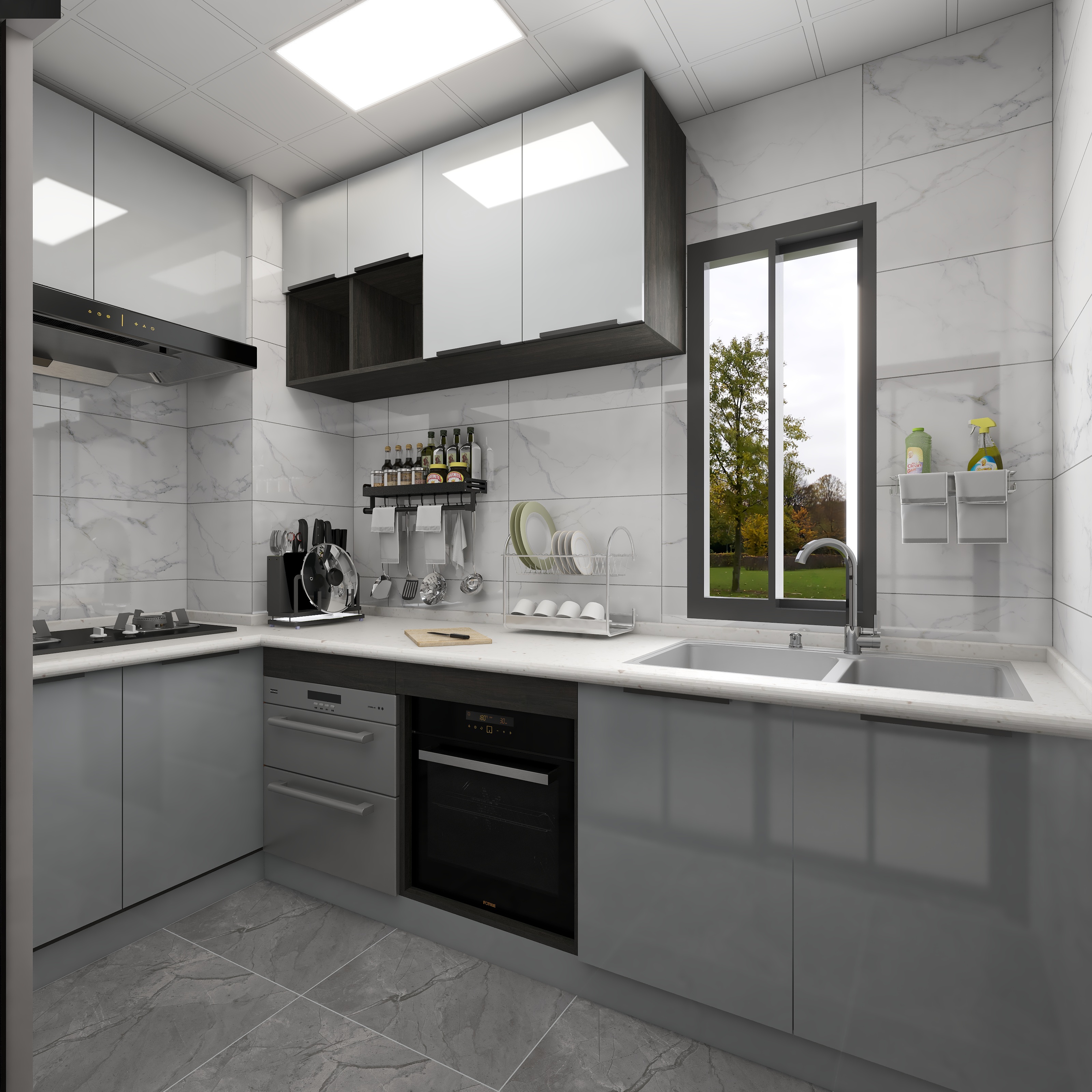 罗丁豪-小三房-1卫2厅1阳台金地格林小城装修效果图