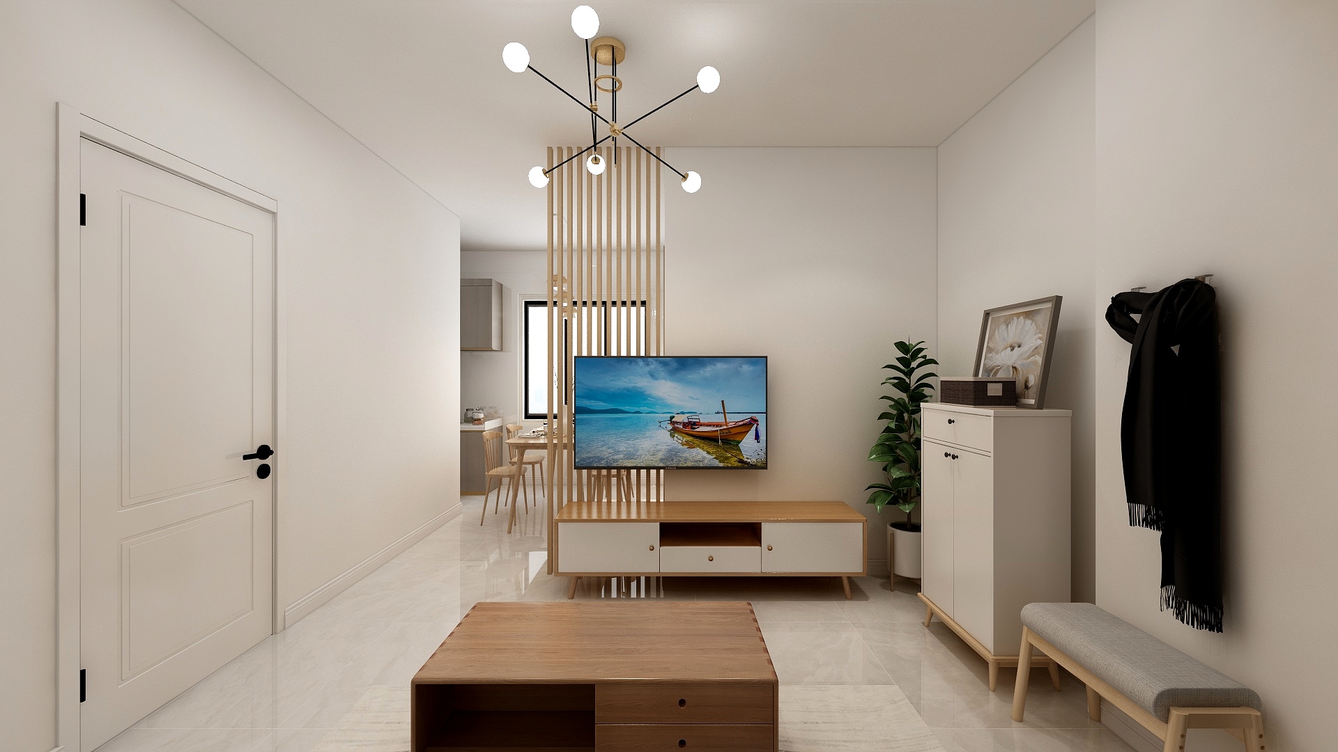 小璐rwQL-墨白·宝安夏围新村15层平面02户型-装修设计方案