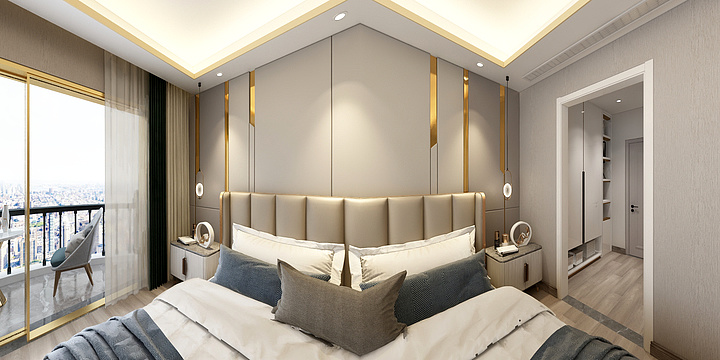 室内设计方案-半山逸城32栋304轻奢风格-副本-装修设计方案