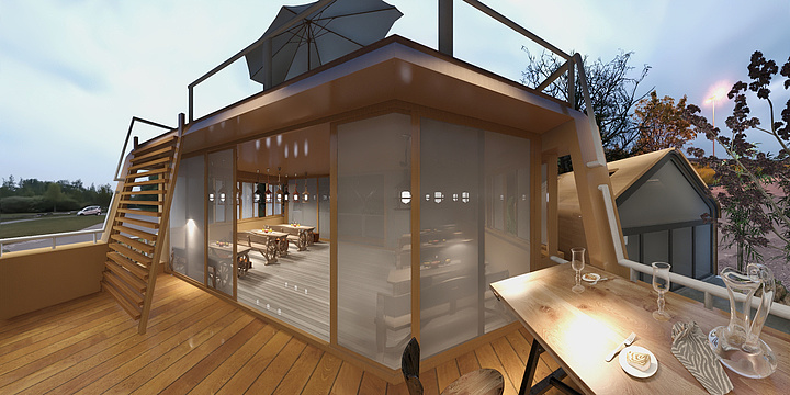 AN深蓝空间-重渡沟旧居改造-装修设计方案