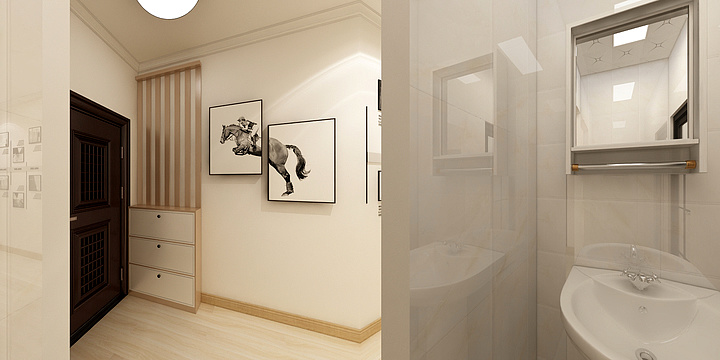 吴正虎-一居室效果图-装修设计方案