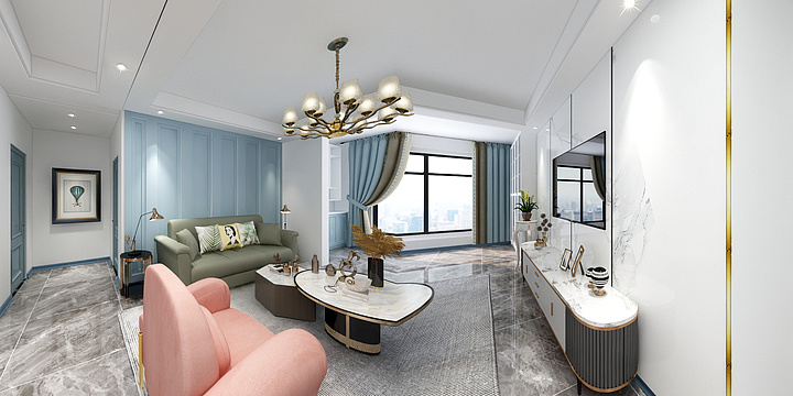 刘腾达Hige-葛庄安置区美式-装修设计方案