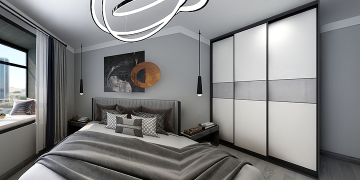 茄条-龙华美树效果图-装修设计方案