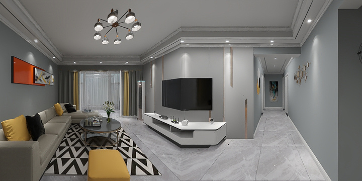 平顶山铭柘设计装饰-兴鲁家园2#西南户-装修设计方案