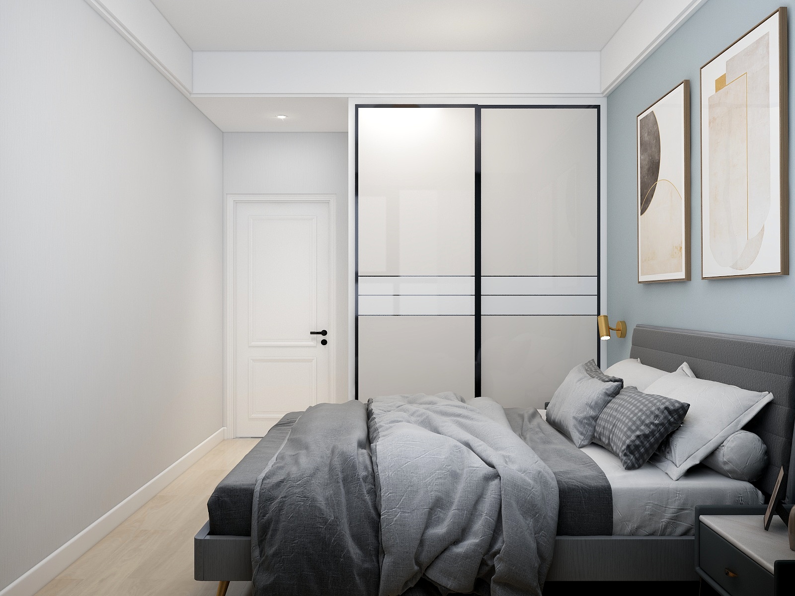 STARS星空设计-92方现代两厅三居装修效果图