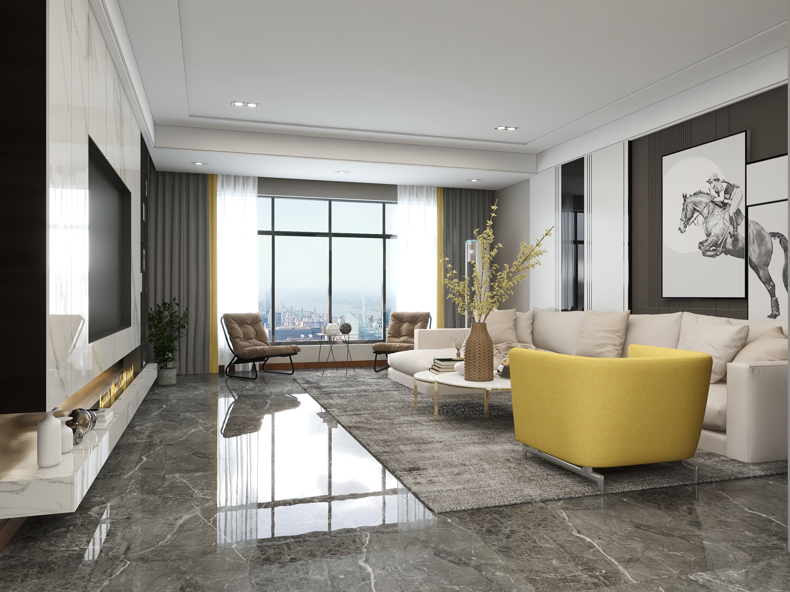 邵国彪-现代轻奢舒适两居-装修设计方案