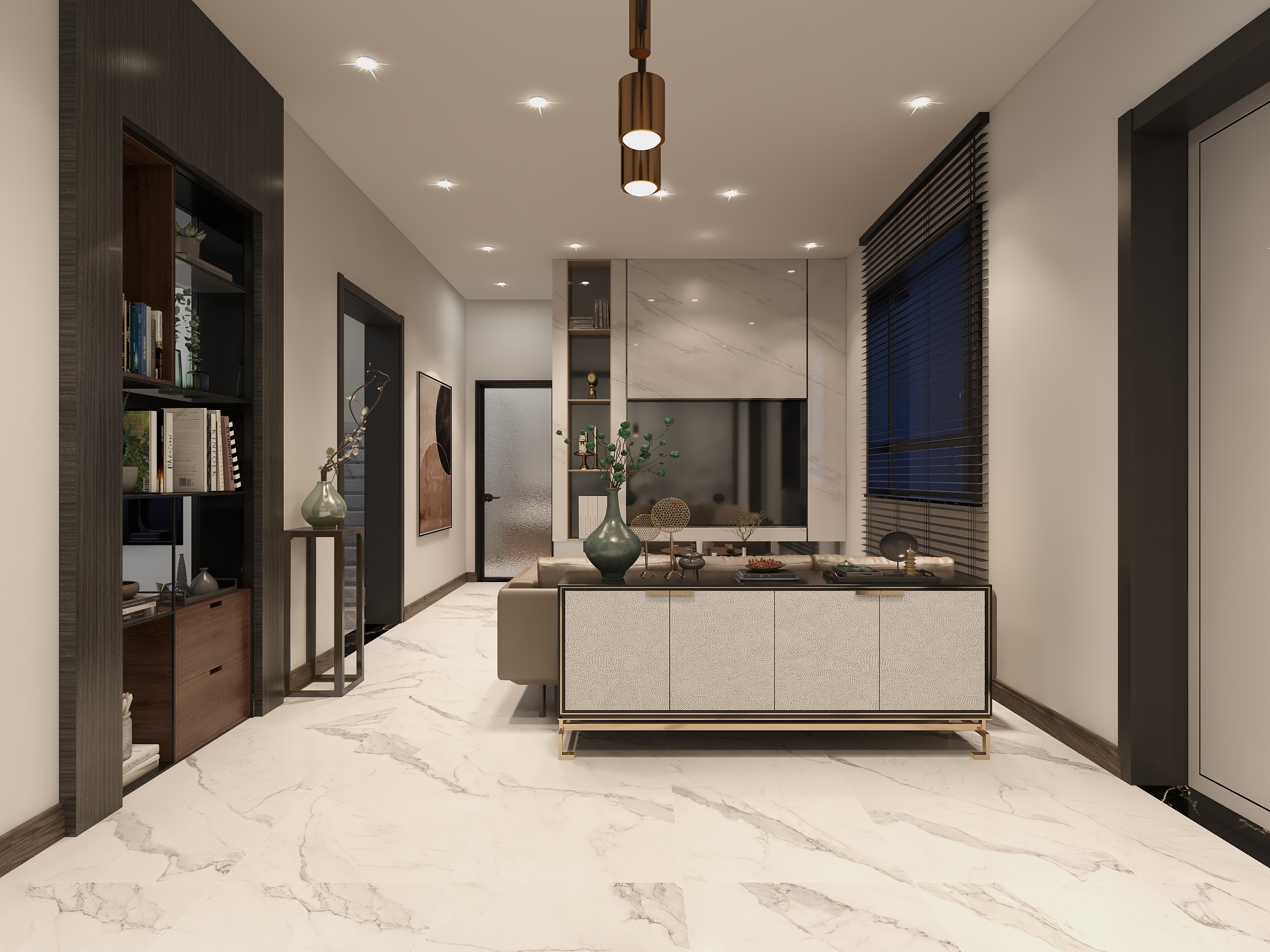 卢彦汀-陇集墩前社区户型B一层（高端）-装修设计方案