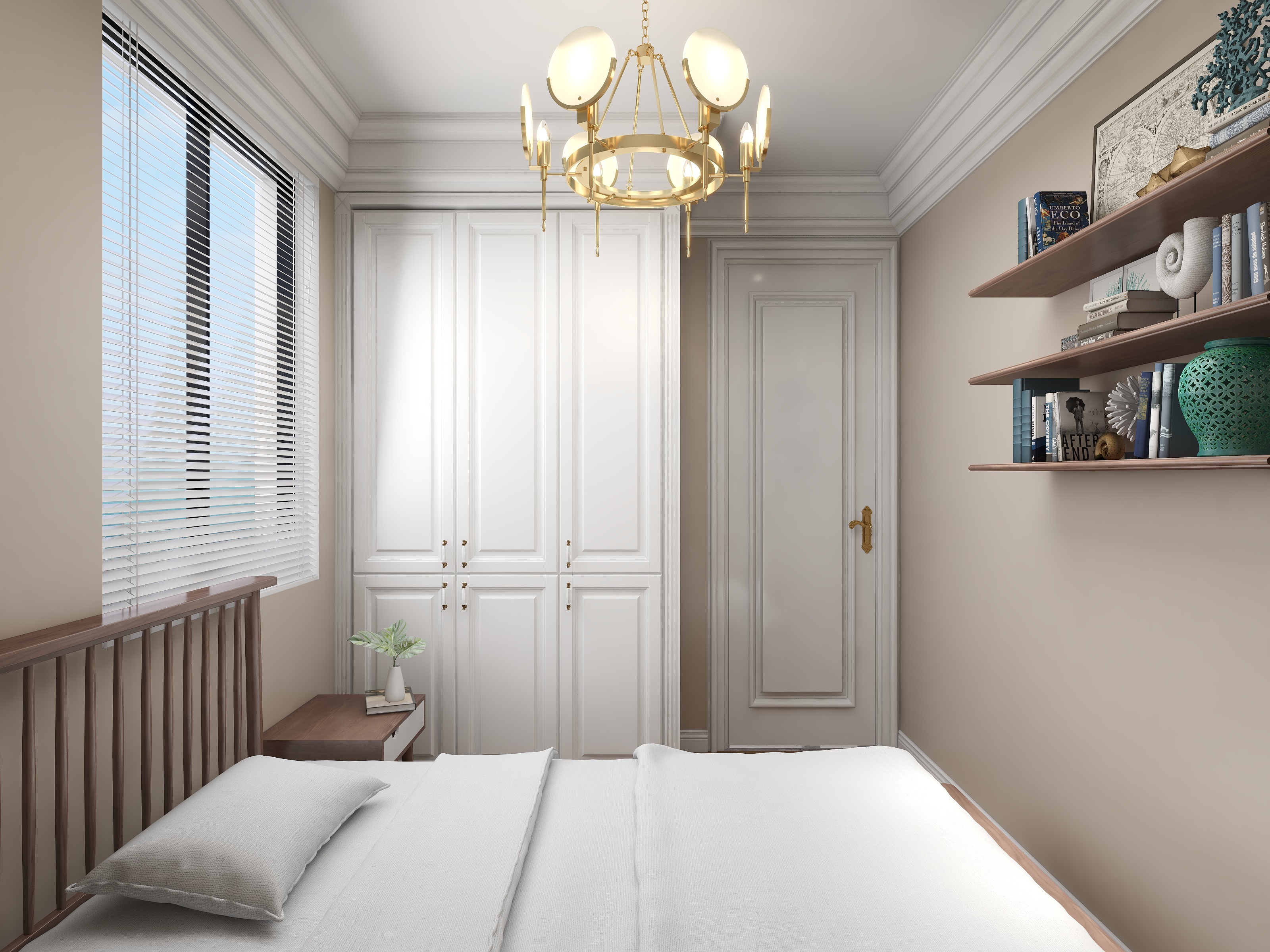 陈辉-内蒙-简美一层保姆房 装修效果图第3张