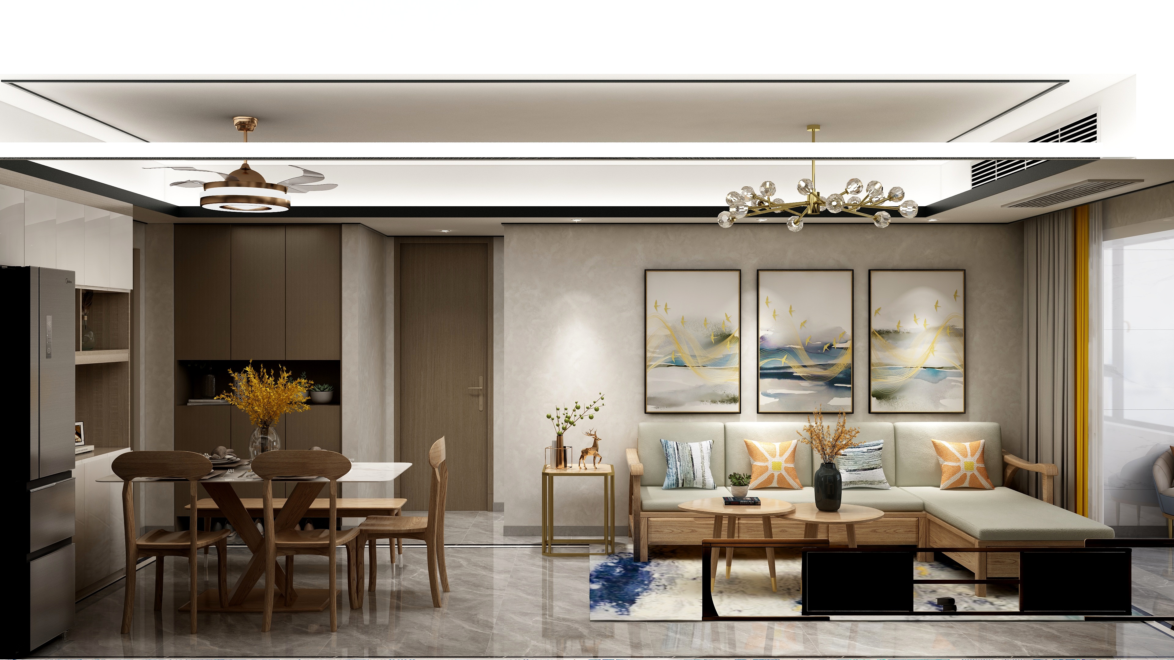 undefined-94方建发央著三居装修效果图