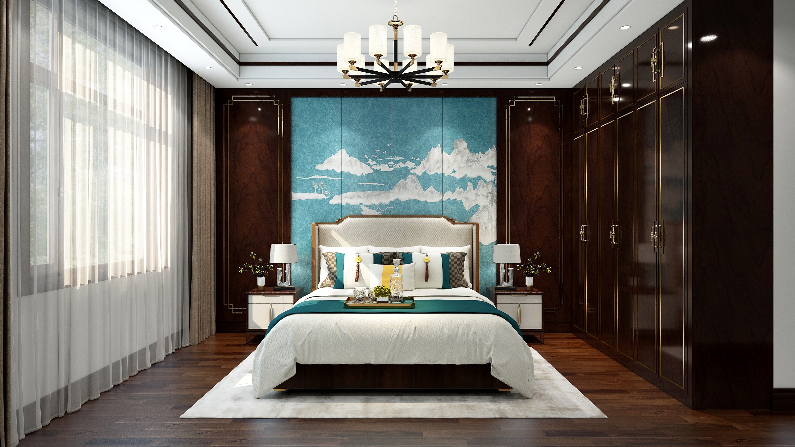 金橙JC-菱塘陆总二楼西南房方案二-装修设计方案