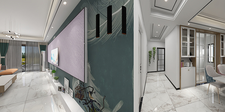 室内设计ZDQ-山水涧2栋2单元301李总-装修设计方案