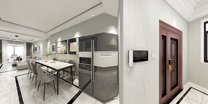 空间室内设计-渼陂东岸高层-装修设计方案