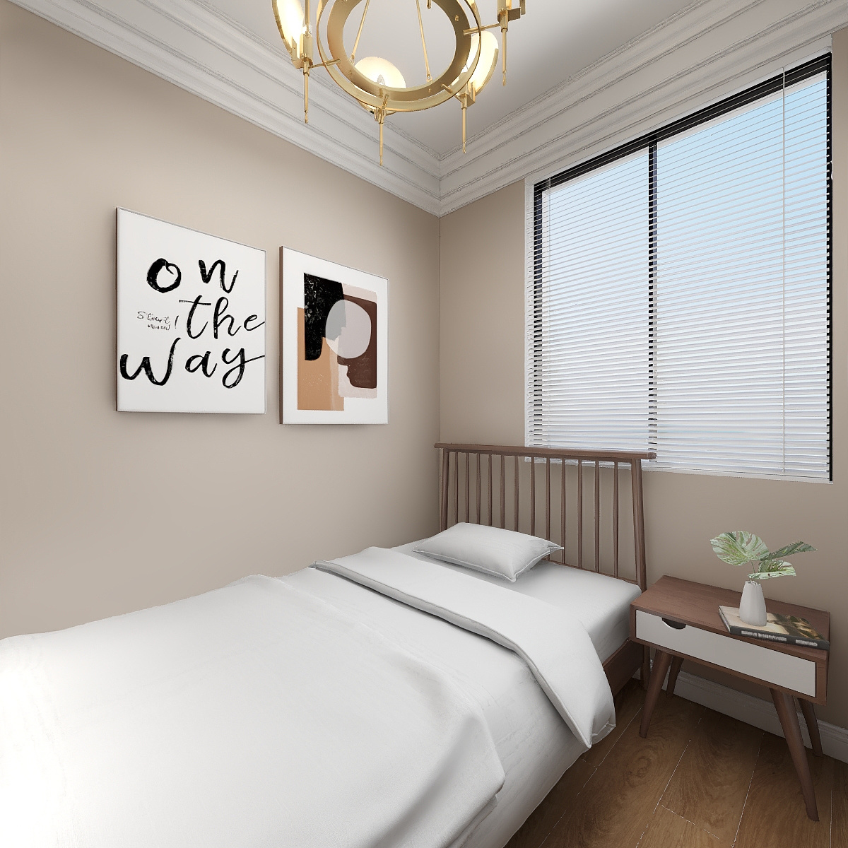 陈辉-内蒙-简美一层保姆房 装修效果图第5张