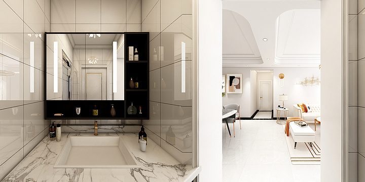 肖文军-滨江桂园122户型效果图-装修设计方案