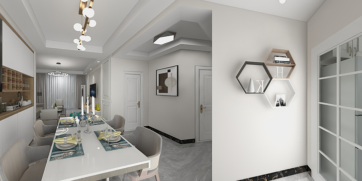 一研定制黄杰-空港八村-装修设计方案