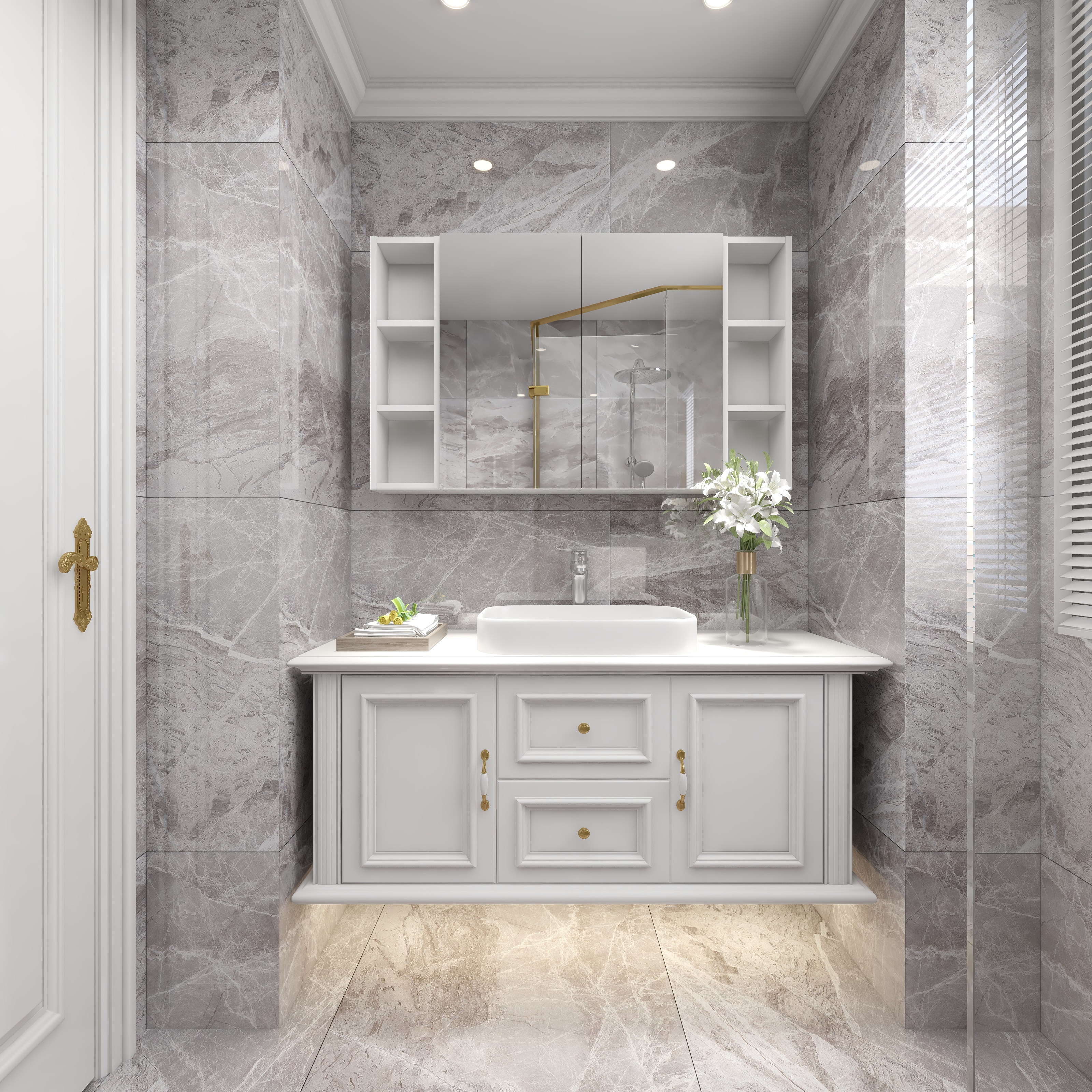 陈辉-内蒙-简美一层卫生间装修效果图第2张