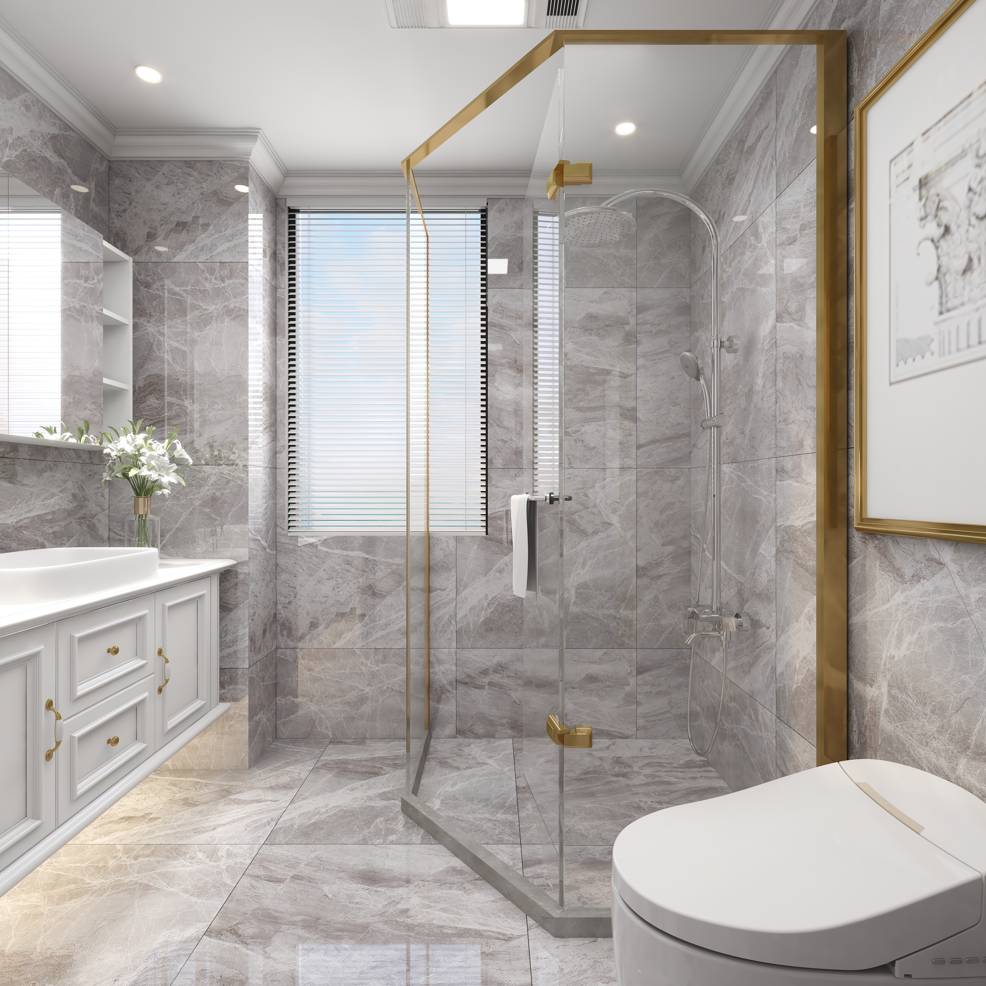 陈辉-内蒙-简美一层卫生间装修效果图第3张