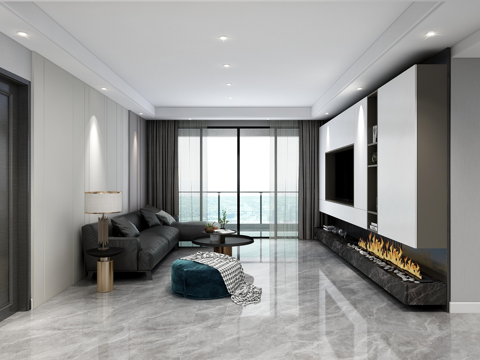 STARS星空设计-131方现代轻奢装修效果图