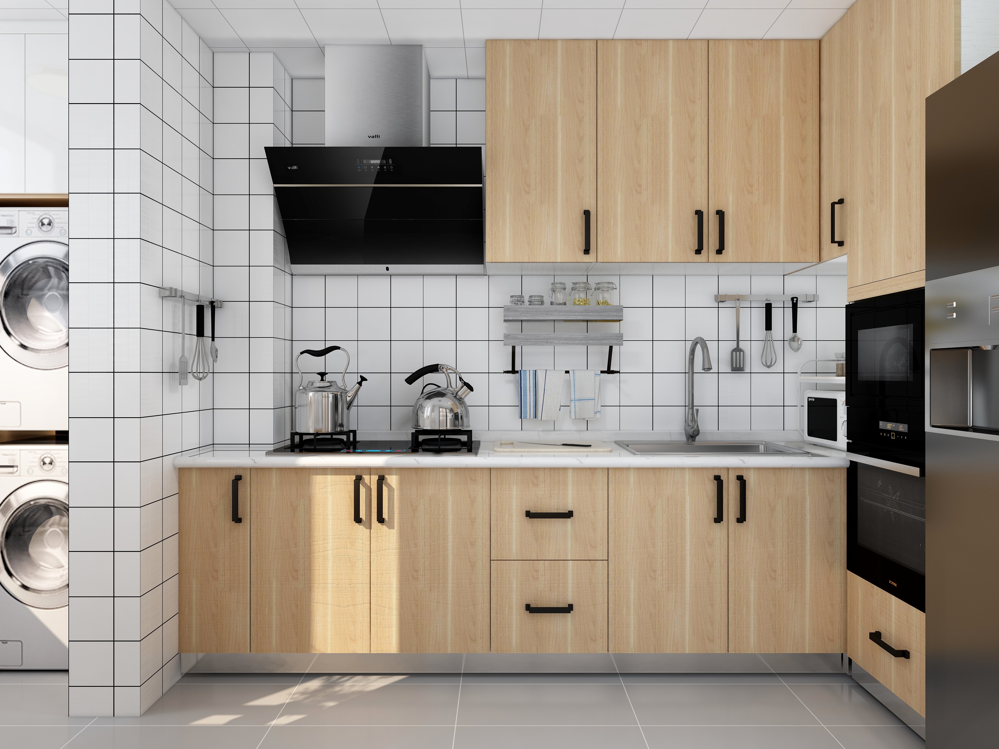 王思力-顺驰领海--北欧原木风装修效果图