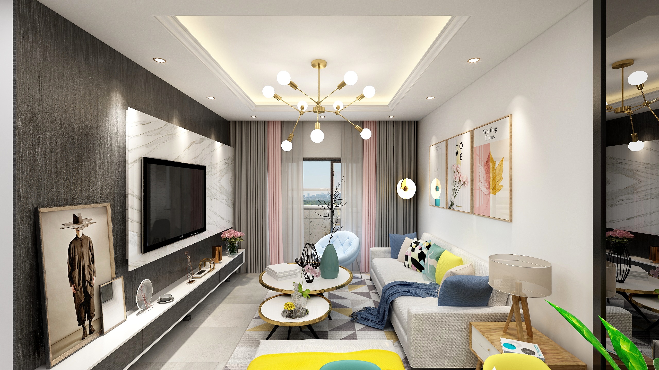 设计师丨王新-『海德公园』北欧-装修设计方案