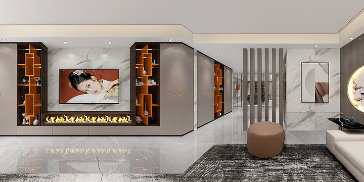 布凡设计1-国潮新中式《烛影摇红》-装修设计方案