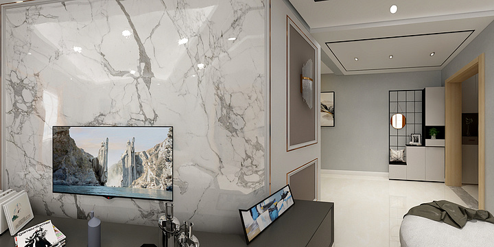 泊头市时尚空间装饰工程材料经销门店-冀泰丽景-装修设计方案