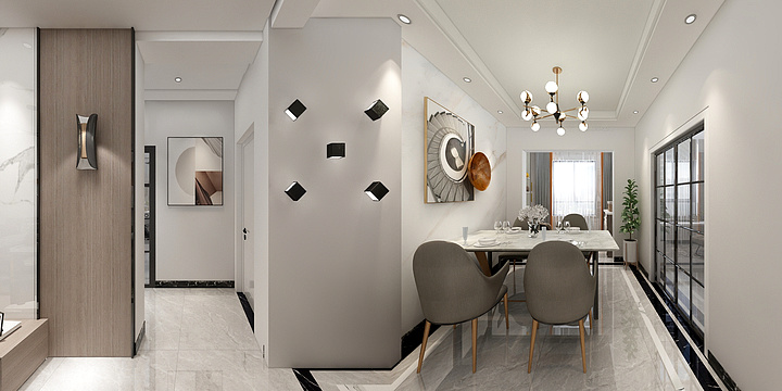 吴芳-保利紫薇花语现代-装修设计方案