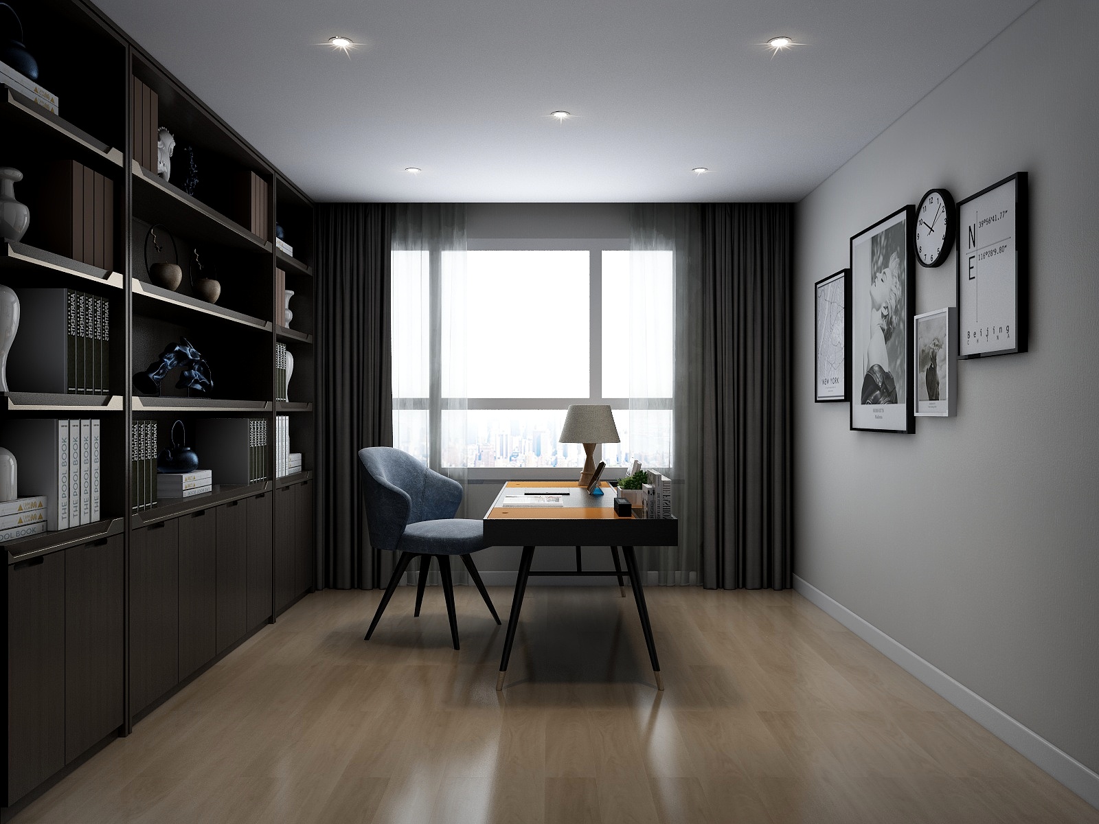 STARS星空设计-138方现代风格装修效果图