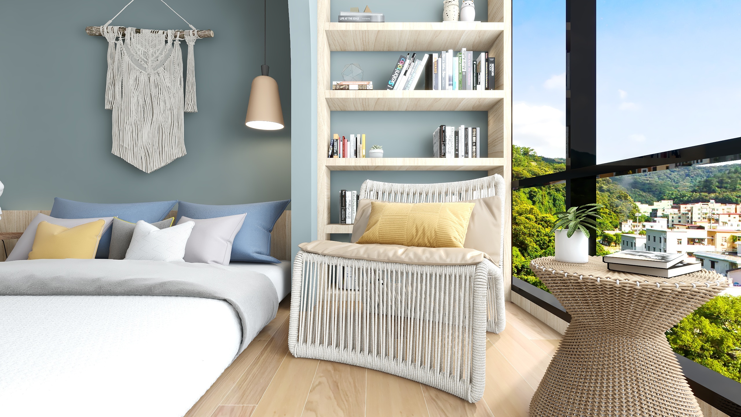 石鹏Design-【晚安】长沙汇景国际-北欧民宿-装修设计方案