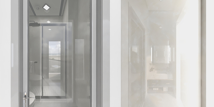 美的顶墙设计-信达公园里20#501客卫-装修设计方案