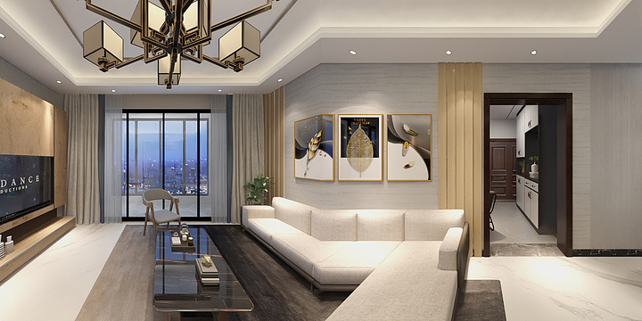 流烟似水-A7栋3单元30楼全景-装修设计方案