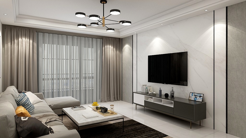 设计大狮-尚阳城8#2单元1103室效果图-装修设计方案