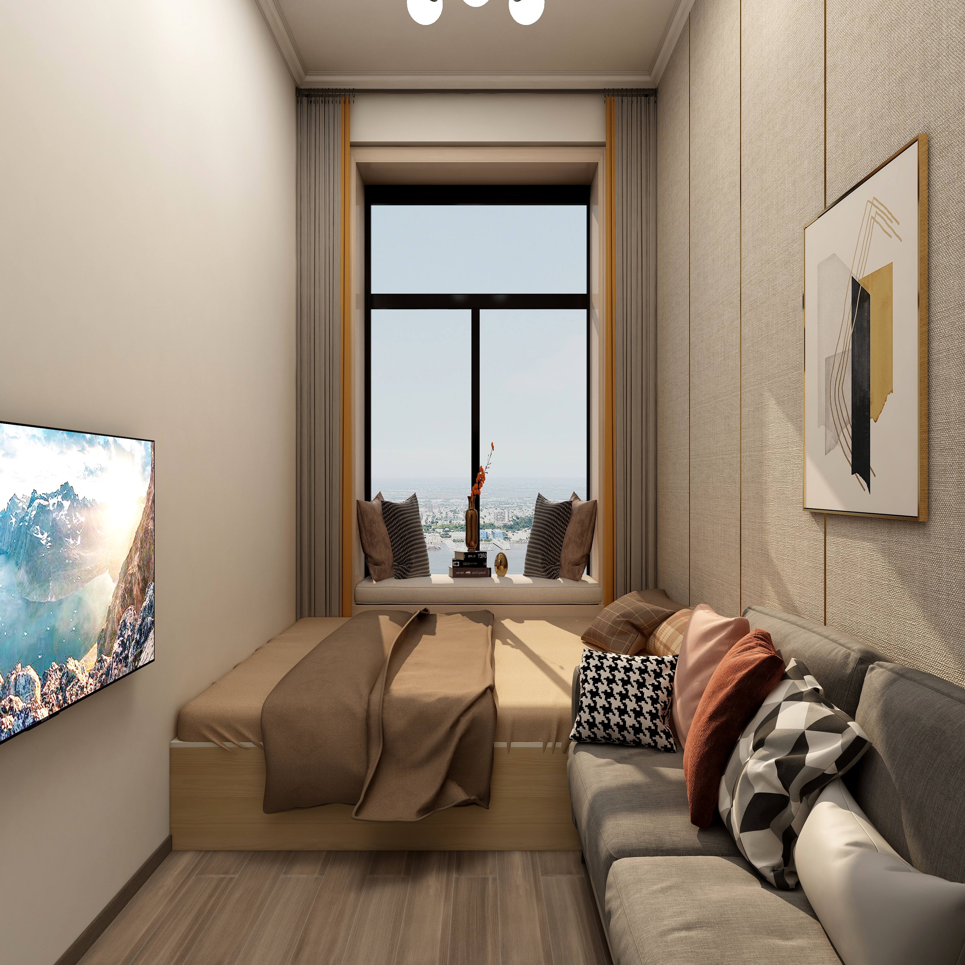 星空间丨袁思路-深调-20平现代万科-装修设计方案