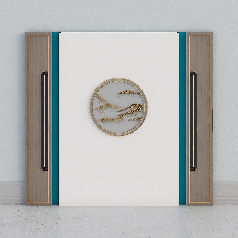 沙发背景墙3D模型