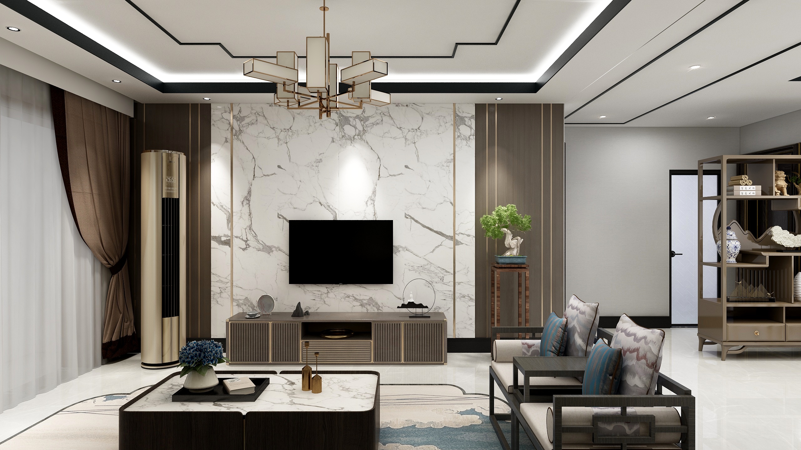 阿旭设计工作室-景尚蓝湾1-装修设计方案