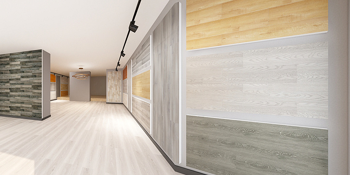 陕西鼎龙木业-南洋富豪木地板店面-装修设计方案