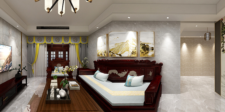 柔然（宿迁）专卖店-金色威尼斯71-101范主任-装修设计方案