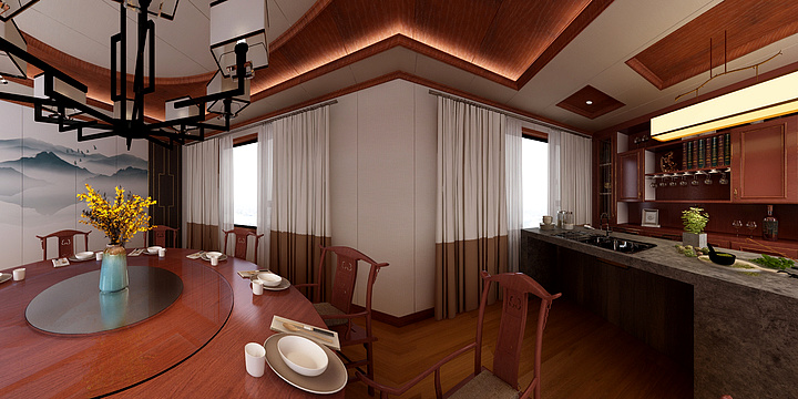 A李潇-中式餐厅&茶室-装修设计方案