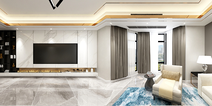廖凌杰-丽水绿州一楼-装修设计方案