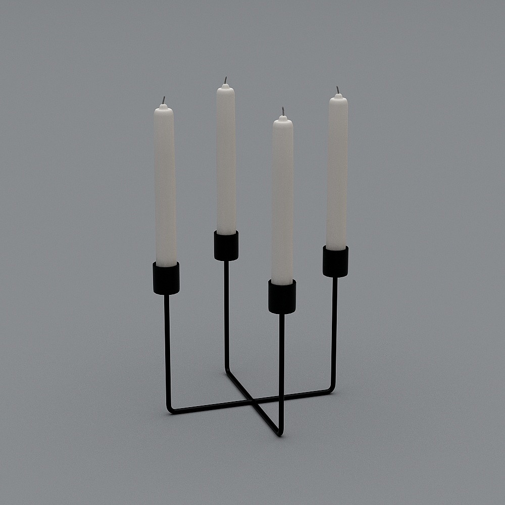 蜡烛-23D模型