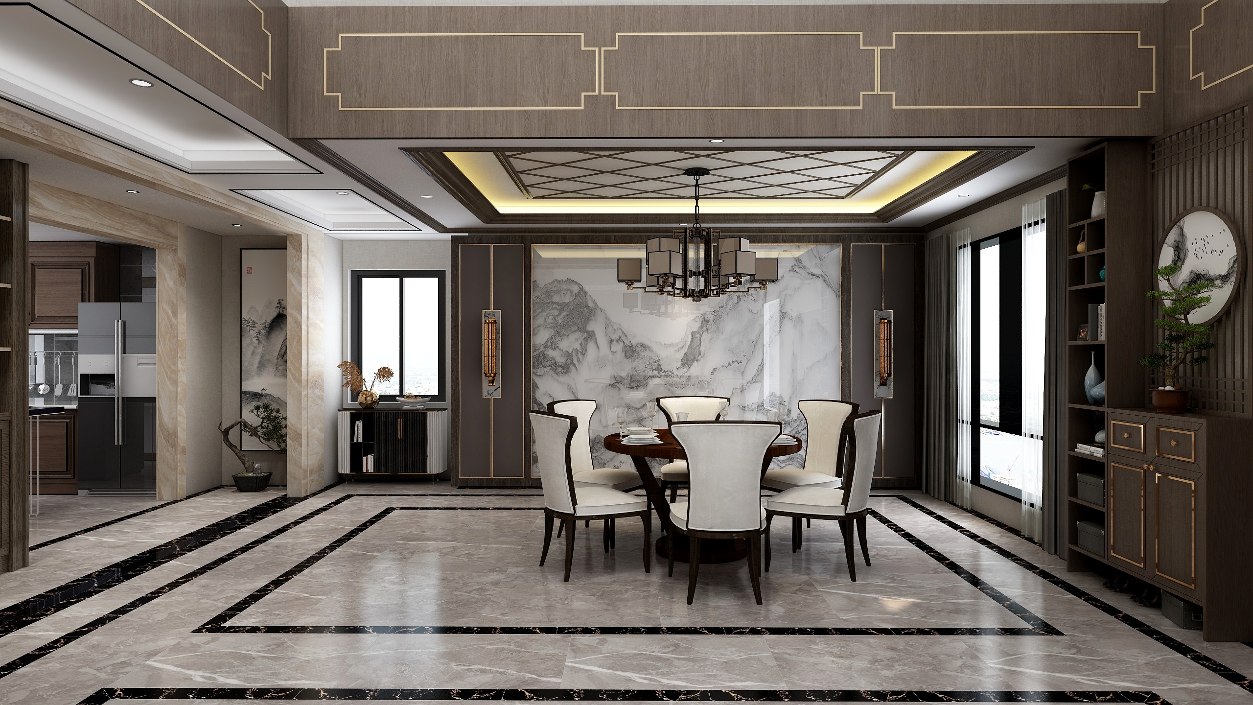 骆泽隆-新中式别墅-装修设计方案