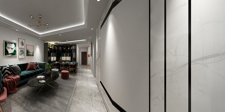 肆舍设计-中节能健康城-现代风格-装修设计方案