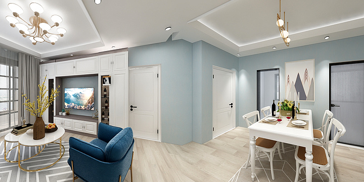 瑞尺全屋定制柜-朵薇拉整体软装-浅山风华-装修设计方案